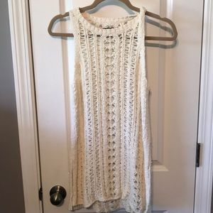 White/cream knit tank